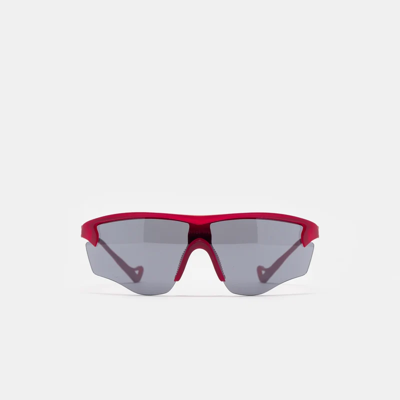 Junya Racer Sunglasses in Ruby/D+ Onyx Mirror