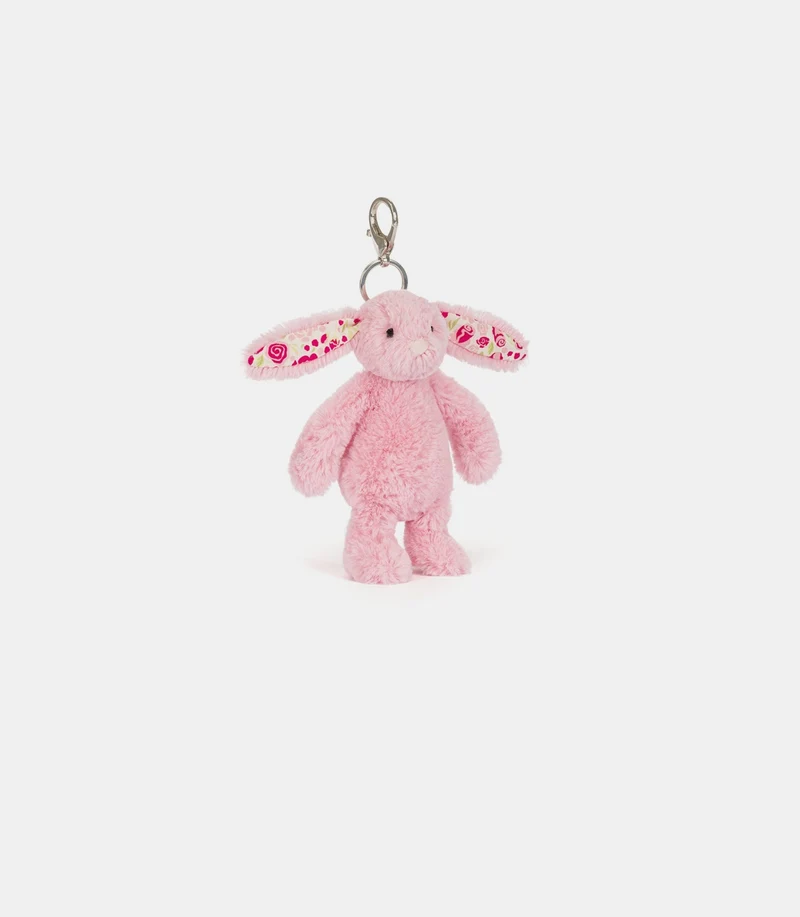 Blushkin blossom bunny bag charm