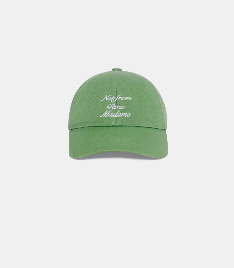 Casquette slogan calligraphy