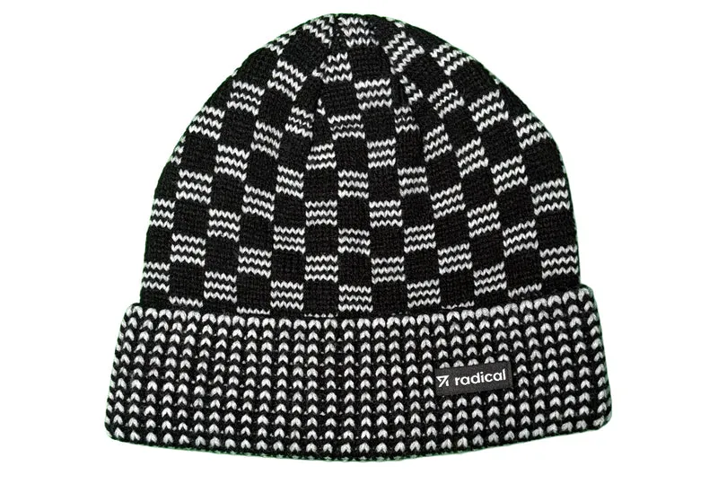 BONNET RADICAL À CARREAUX JACQUARD