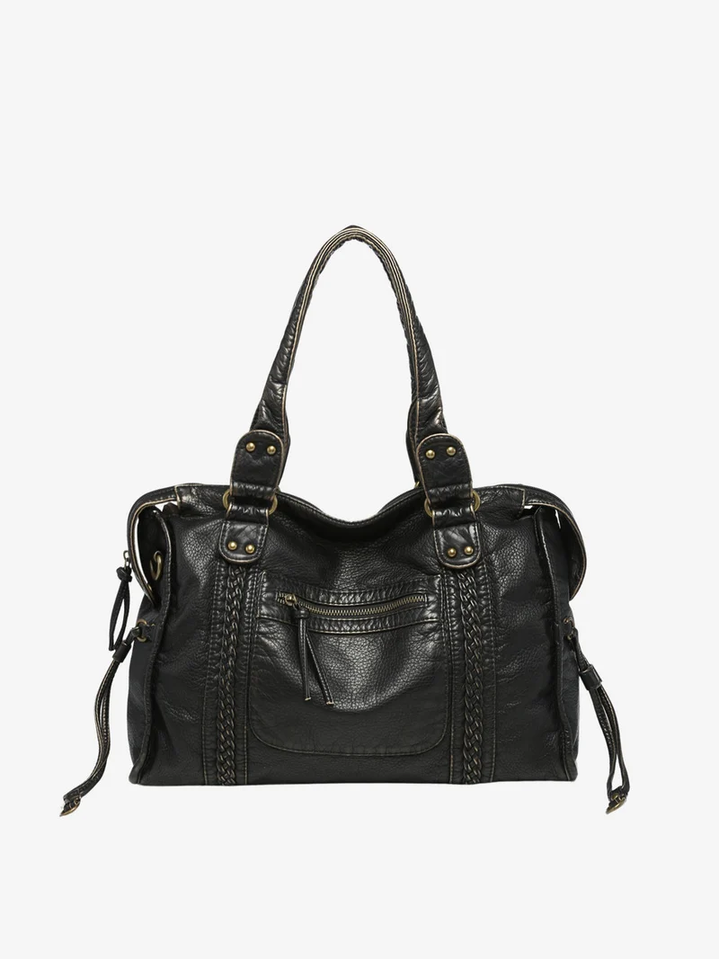 Sac à Bandoulière Noir Femme | Cuir Vegan Durable