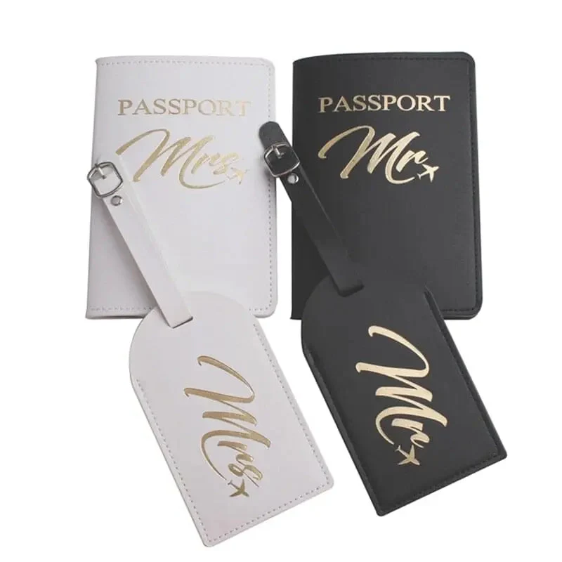 Protège-Passeports Couple Mr & Mrs | Idéal Voyage Noces et Cadeau