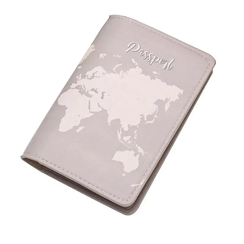 Protège-Passeport Carte du Monde | Étui Anti-Plis Voyage