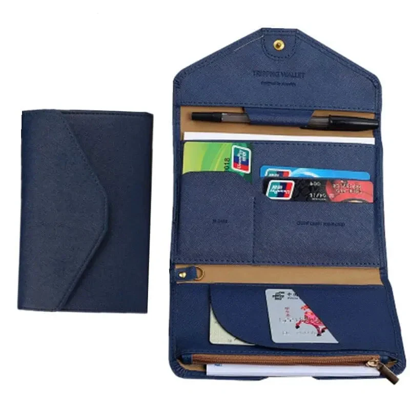 Portefeuille Voyage Femme Anti-Rfid | Compartiments Documents et Cartes