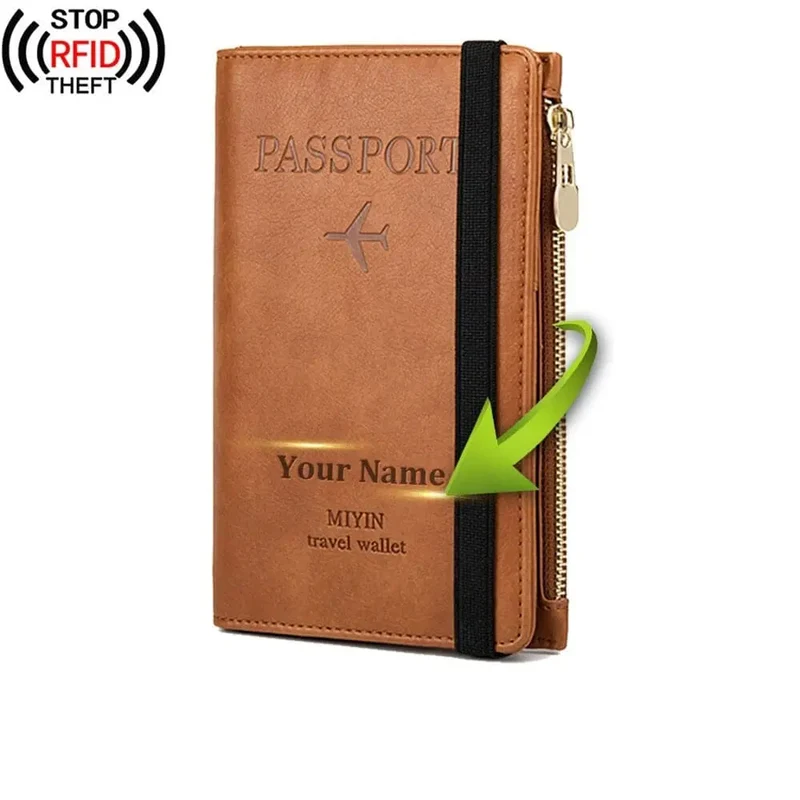 Portefeuille de Voyage Personnalisé | Protection Anti-Rfid Vintage