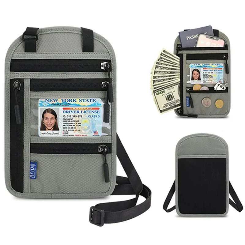 Pochette Voyage Tour de Cou Rfid | Protection Billets et Documents
