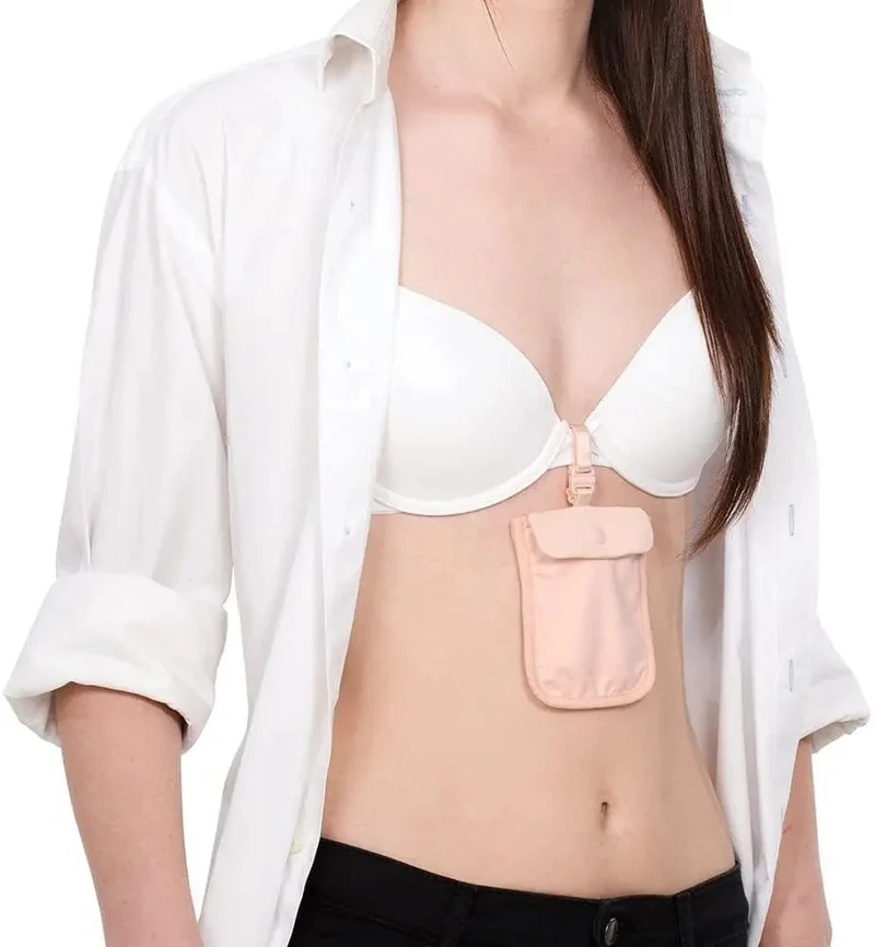 Pochette Secrète Soutien-Gorge Femme | Discrétion Voyage Assurée