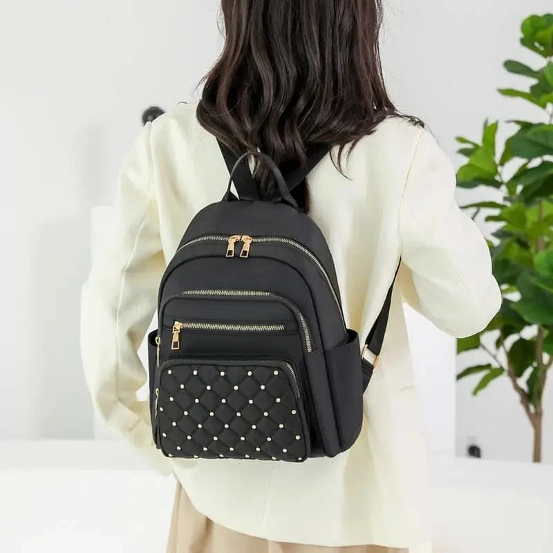 Petit Sac à Dos de Voyage Femme | Léger Nylon Compartimenté