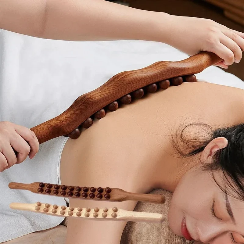 Outil de Massage Gua Sha Bois | Circulation et Détente Ciblées