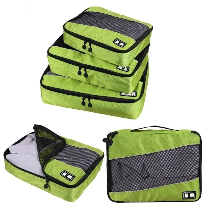 Organisateurs de Valise Verts | Housses en Mesh Pratiques
