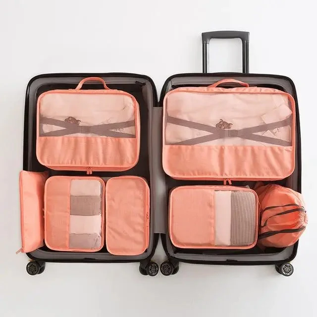 Organisateurs de Valise Pratiques | Set 7 Pochettes Différentes Tailles