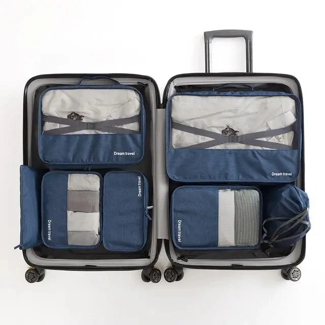 Organisateurs de Valise Imperméables | 7 Pochettes Nylon Pratiques