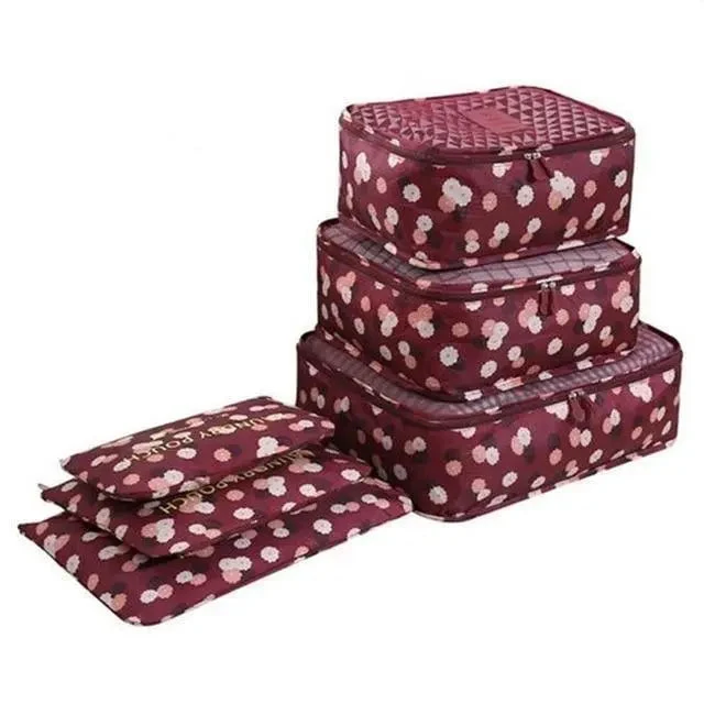 Organisateurs de Valise Fleurs | Pochette Imperméable Nylon