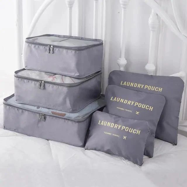 Organisateurs de Valise en Nylon | Set 6 Tailles Variées