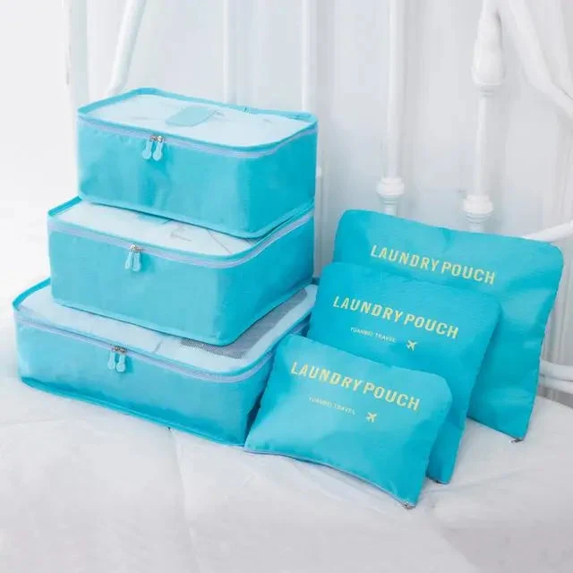Organisateurs de Valise en Nylon | Pochettes Rangement Imperméables