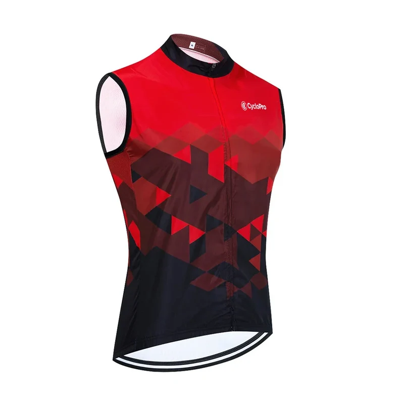 Maillot Cyclisme sans manches Rouge - EskI
