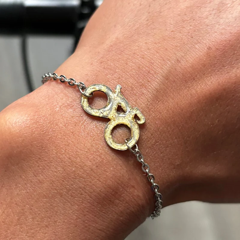 Bracelet Vélo Feuille d'Or