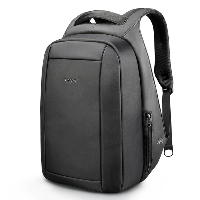 Sac à dos anti-vol ordinateur 15,6 pouces imitation cuir