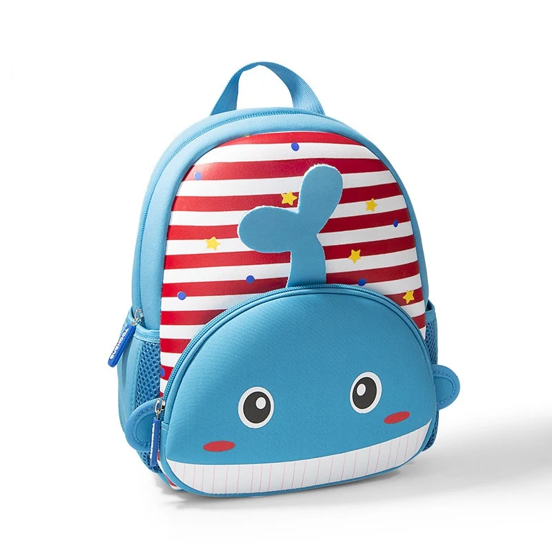 Sac à dos maternelle animaux rayé