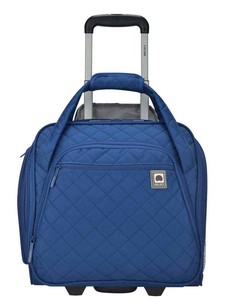 Quilted Rolling Underseater Tote 15" - 2 Wheels