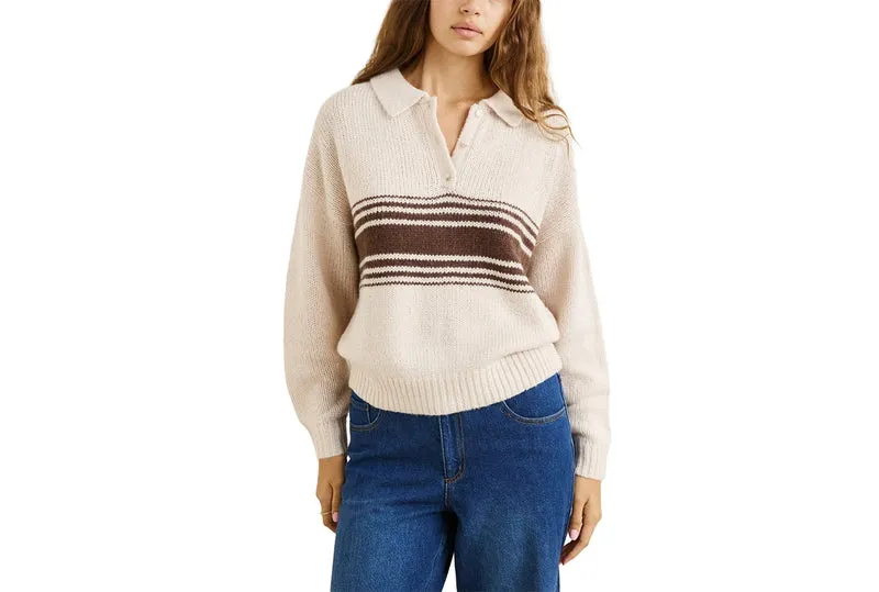 PULL À COL EN MAILLE STRATA
