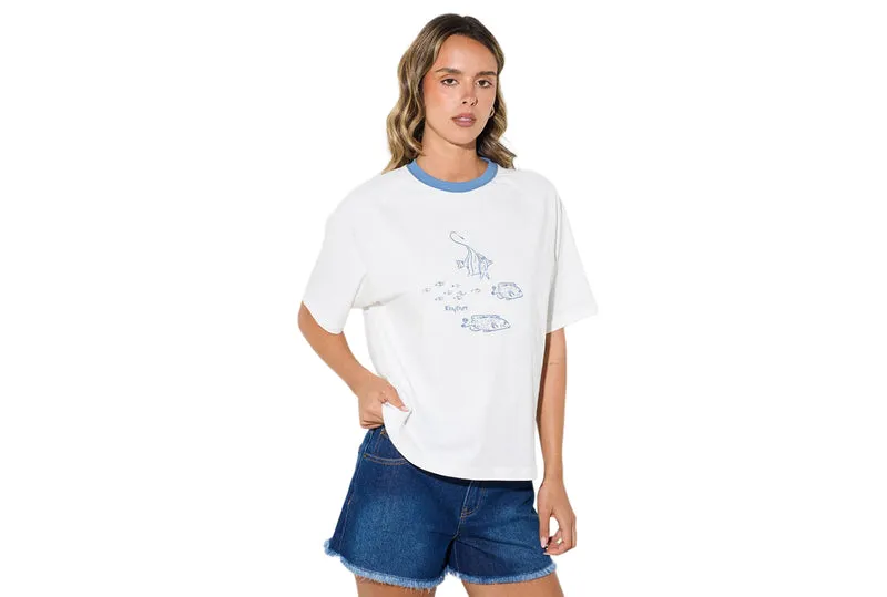T-SHIRT RAGLAN POISSON