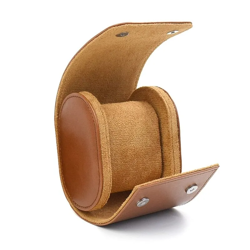 Étui à Montre de Voyage | Protection Marron Compacte