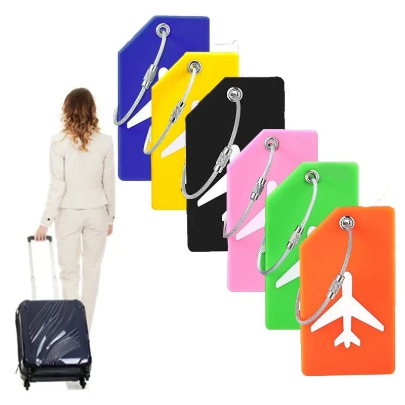 Étiquettes Bagages Silicone | Lot 6 Couleurs Vives