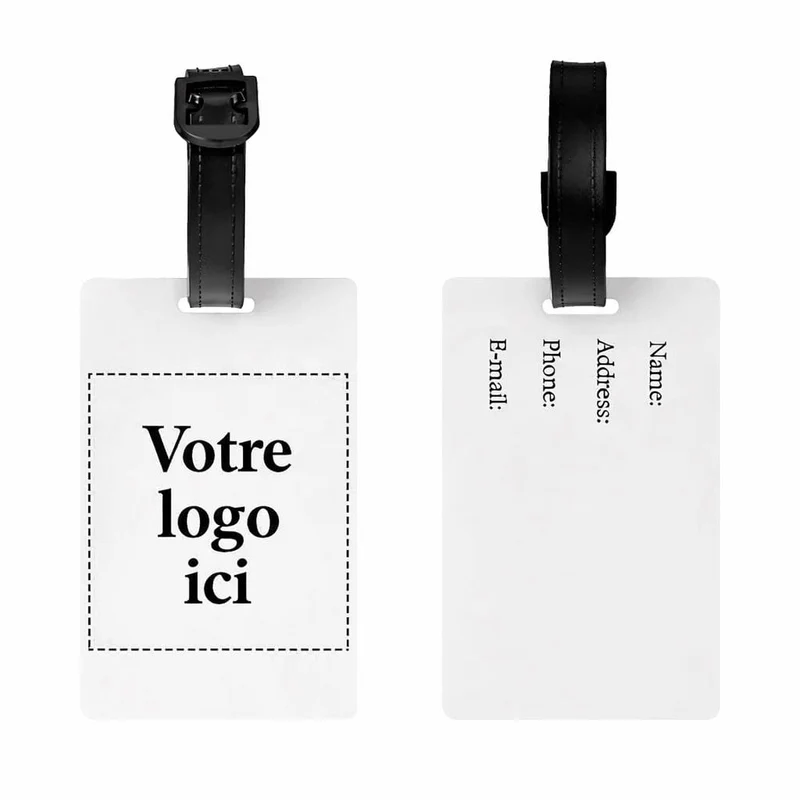 Étiquette Bagage Personnalisée Logo | Pvc et Polyester Durable