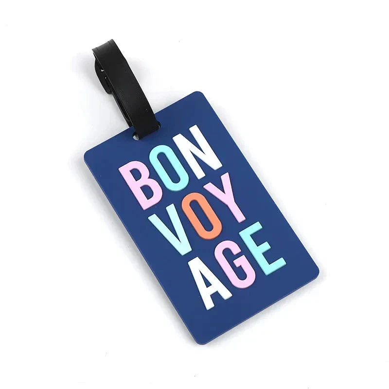 Étiquette Bagage Personnalisable | Silicone Résistant Voyage