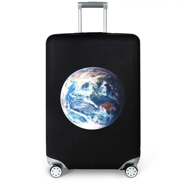 Housse de Valise Protection | Motif Terre Réutilisable