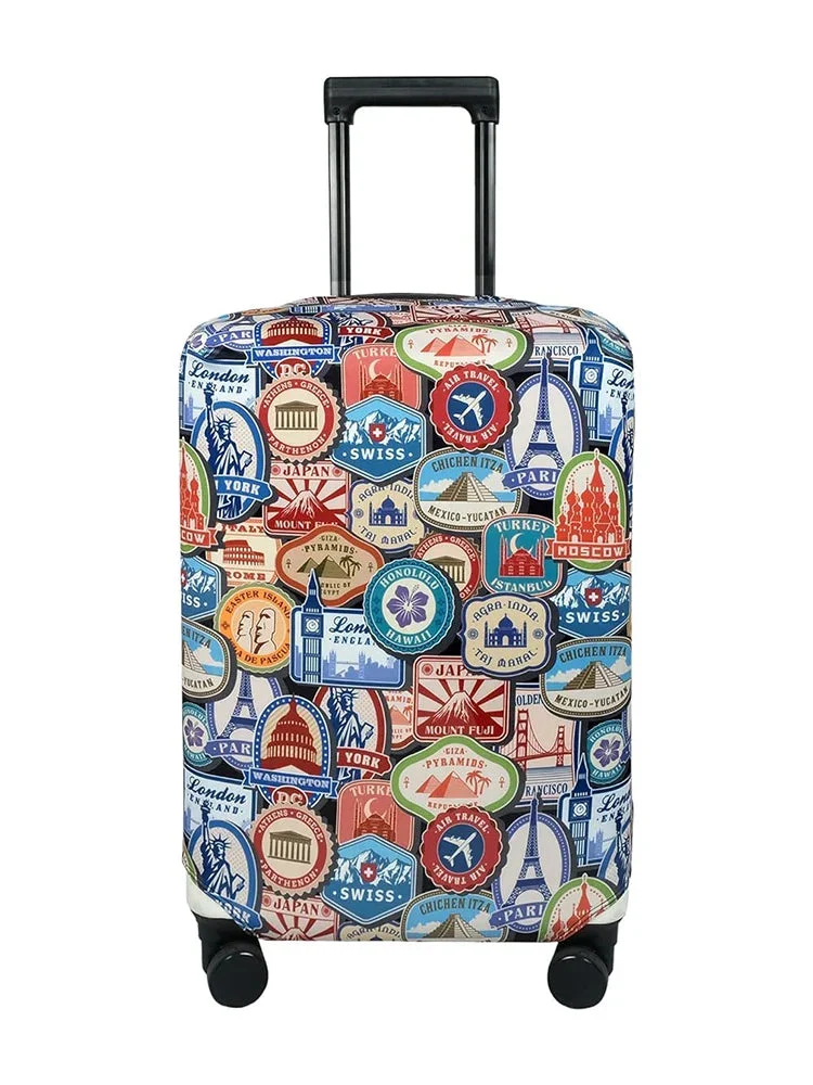 Housse de Valise Élastique | Ajustement Parfait et Motifs Urbains