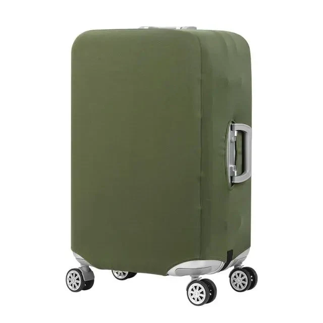 Housse de Valise Élastique Kaki | Protection Polyester Lavable