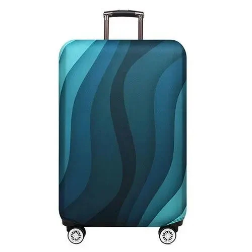 Housse de Valise Anti-Vol | Vagues Bleues Protectrices
