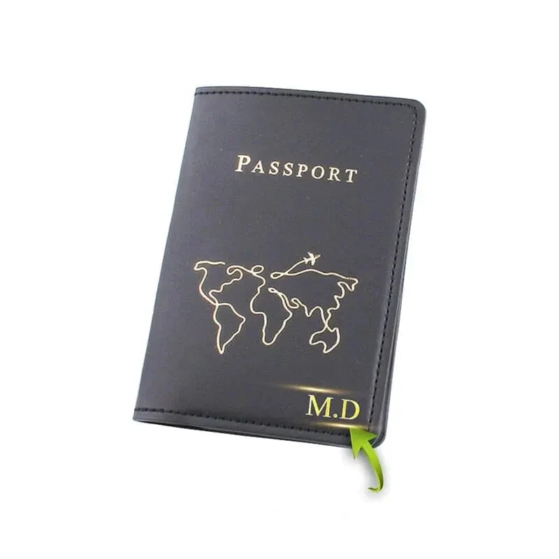 Étui Passeport Personnalisé | Motif Carte du Monde