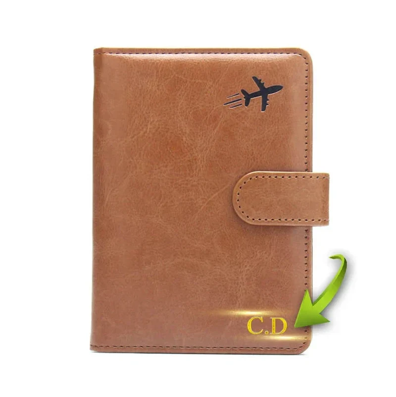 Étui Passeport Personnalisé Vintage | Fermeture Magnétique Pratique