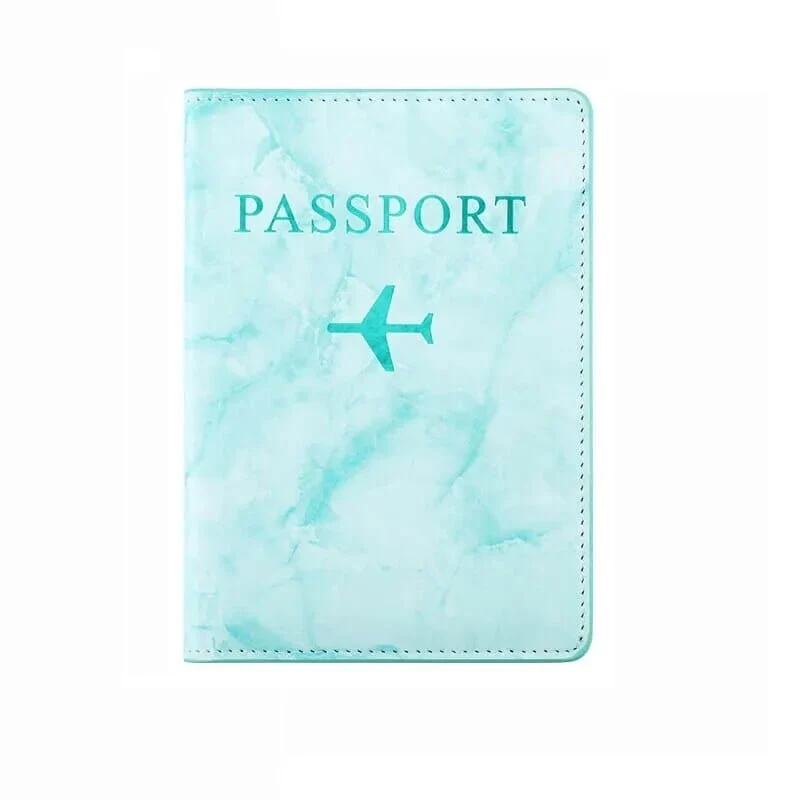 Étui Passeport Marbre Avion | Protection Style Sophistiqué