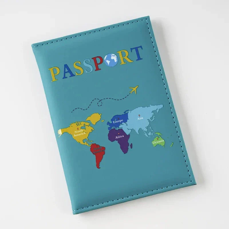 Étui Passeport Carte du Monde | Protection Légère et Stylée