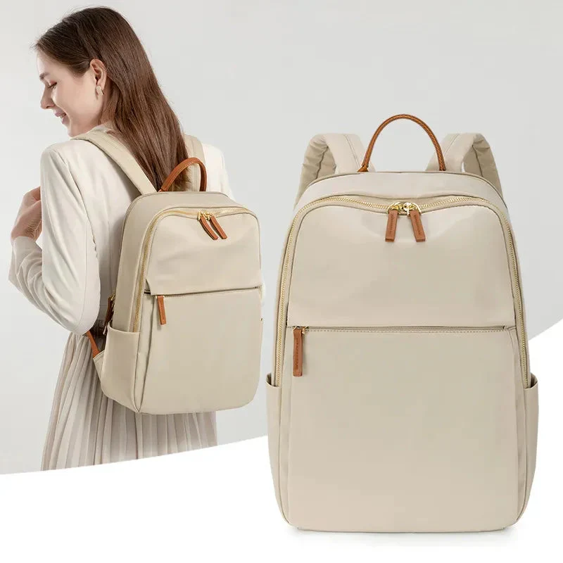 Sac à Dos Ordinateur Femme | Tissu Imperméable et Poches Multiples