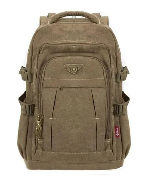 Sac à Dos Militaire Vintage | Toile Résistante et Spacieuse