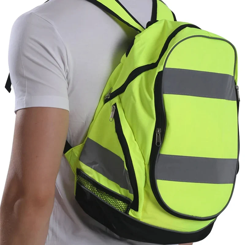 Sac à Dos Haute Visibilité | Bandes Réfléchissantes Sécurité Nocturne