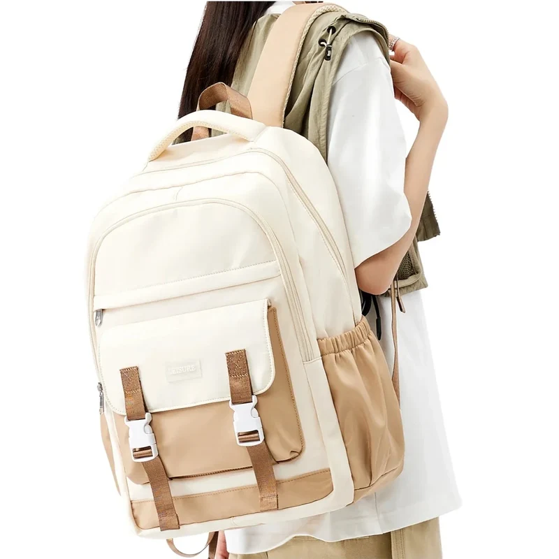 Sac à Dos Femme Ordinateur | Tissu Imperméable Multi-Compartiments