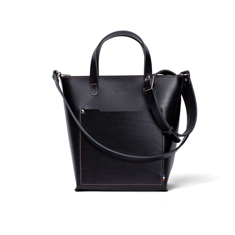 Tote Bag Léonie - Noir Lisse