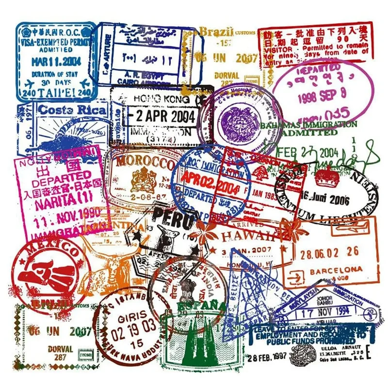 Autocollants Valise Personnalisés | Pack 50 Stickers Transparents