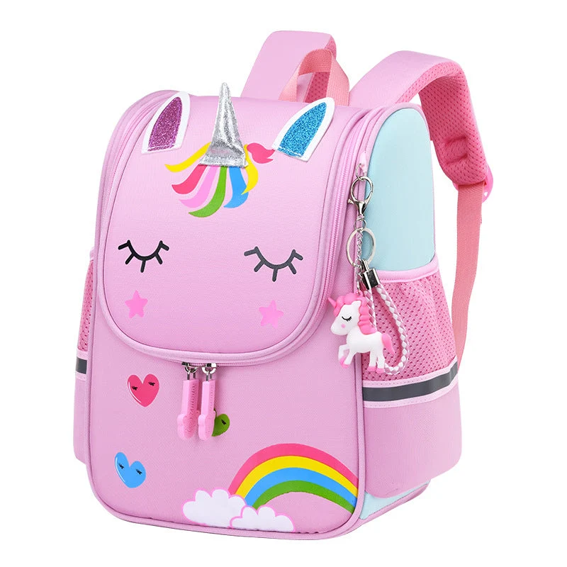 Cartable licorne arc-en-ciel pour enfant
