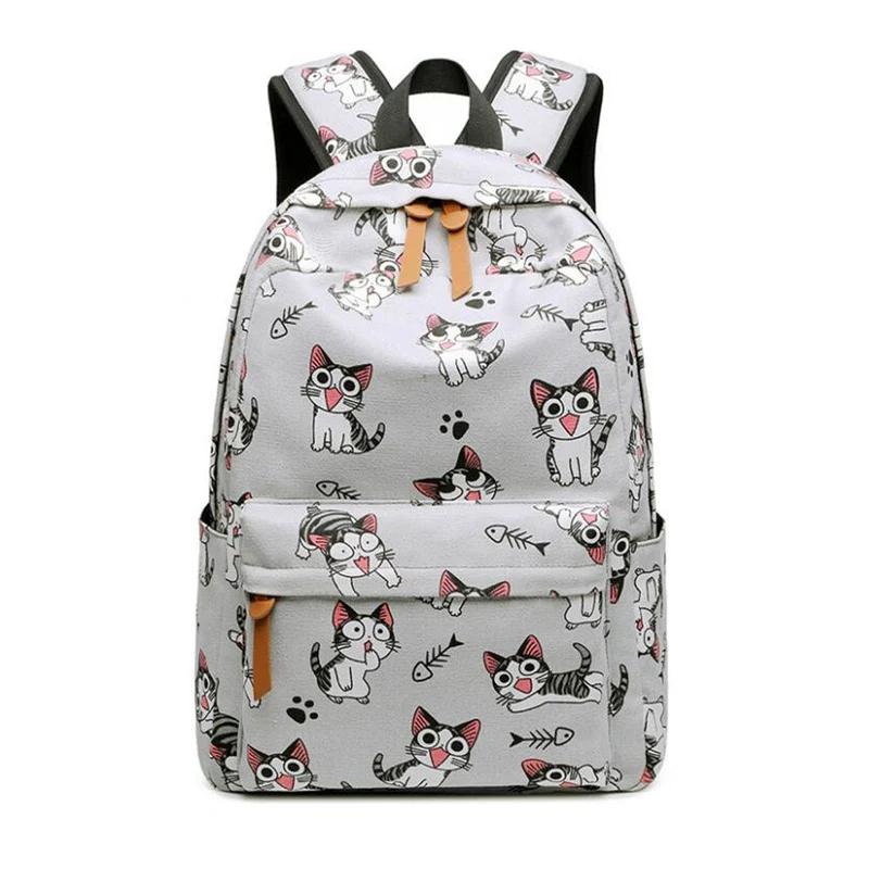 Sac à dos collégien avec imprimé coloré