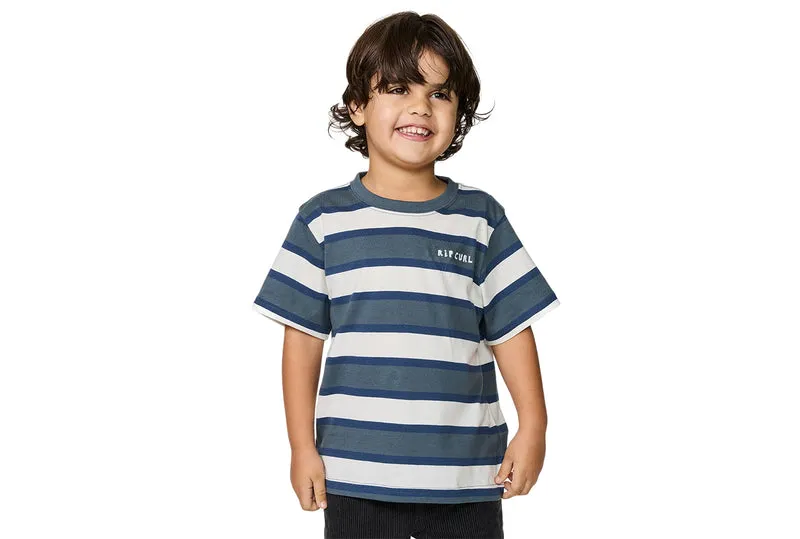 T-SHIRT À RAYURES SURF CHECK - GARÇON