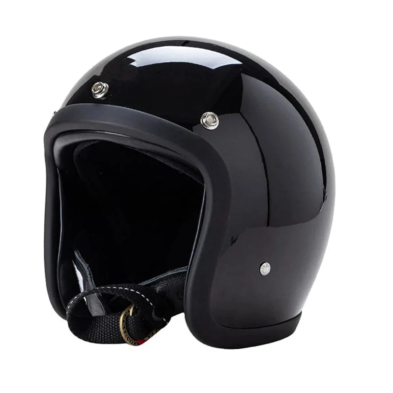 Casque Moto Vintage Sécurisé | Fibres Verre Légères