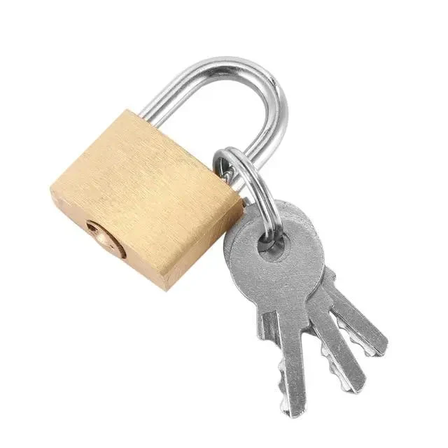 Cadenas Valise or | Alliage Inoxydable à Clé