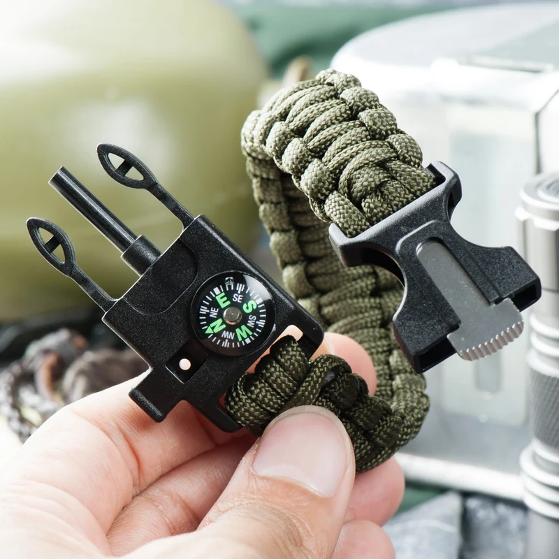 Bracelet de Survie Multifonction | Outils Tactiques pour Urgence